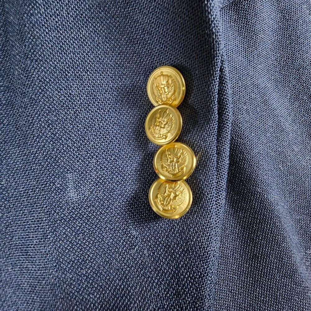 VTG Andhurst Blazer Men's 42S Sport Coat Navy Gold Button Made USA‎ Classic - Picture 5 of 15